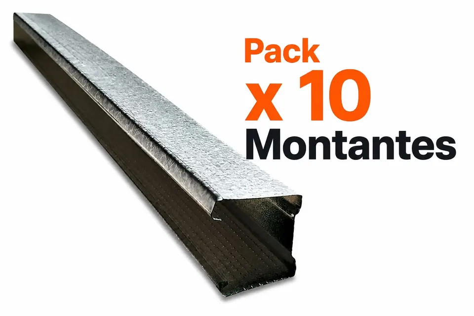Pack Montante 35 mm 2,60 mts x 10 unid