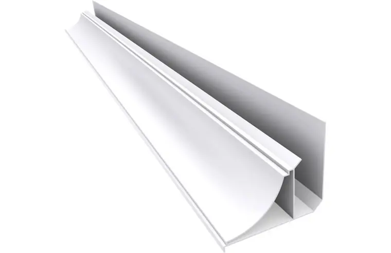 Perfil U Blanco PVC c/moldura 6m