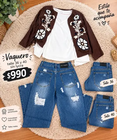 Vaquero talle 36/38/40