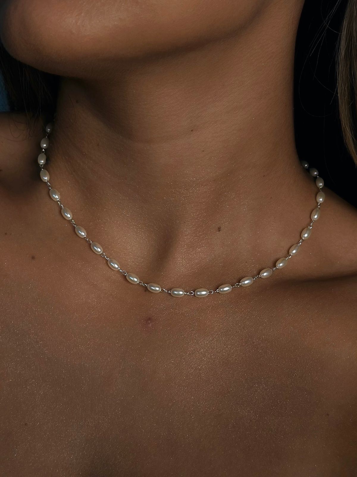 Collar perlas mini