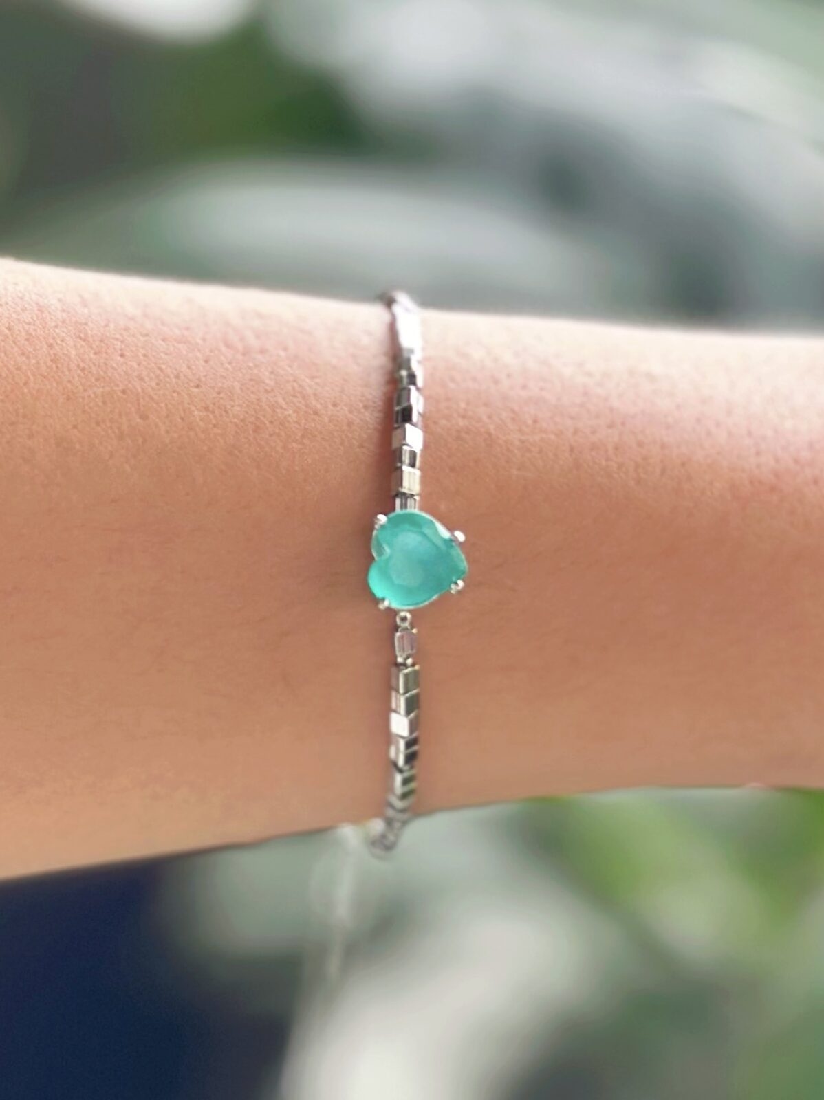 Pulsera dije turquesa