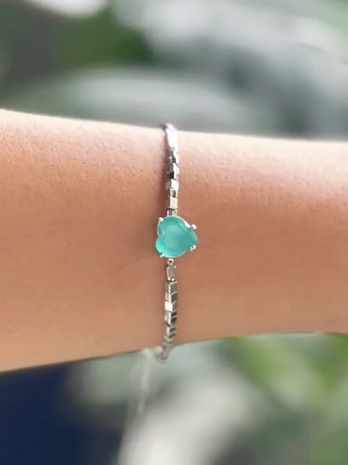 Pulsera dije turquesa