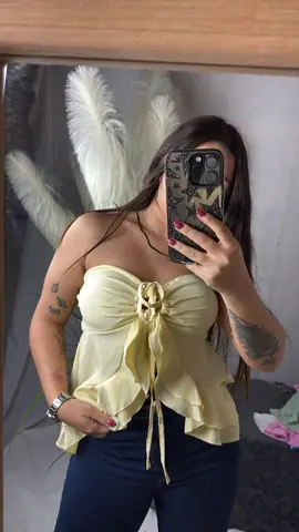 Top volados amarillo