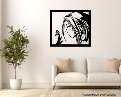 Cuadro Chica Anime MDF