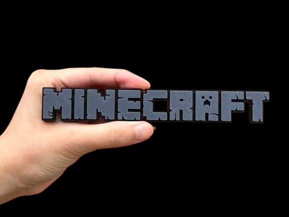 Minecraft Logotipo 3D