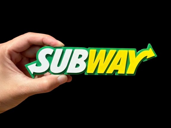 Subway Logotipo 3D
