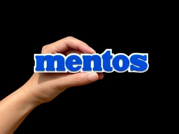 Mentos Logotipo 3D