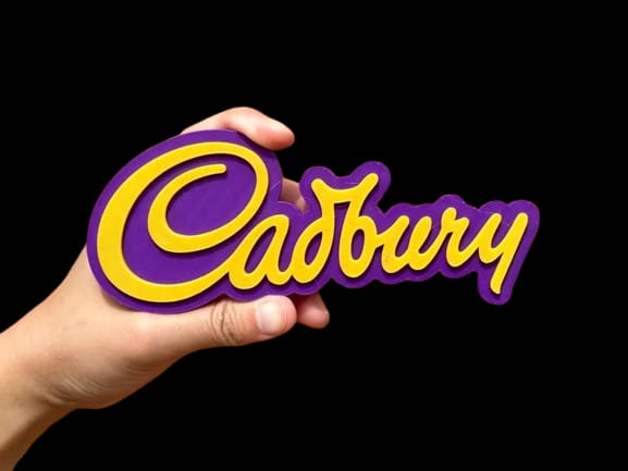 Cadbury Logotipo 3D