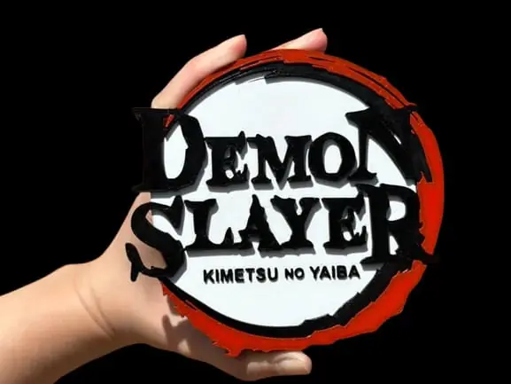 Demon Slayer Logotipo 3D