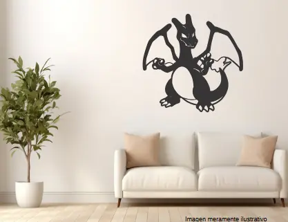 Cuadro Charizard MDF