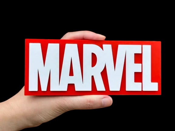 Marvel Logotipo 3D