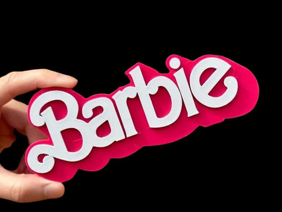 Barbie Logotipo 3D