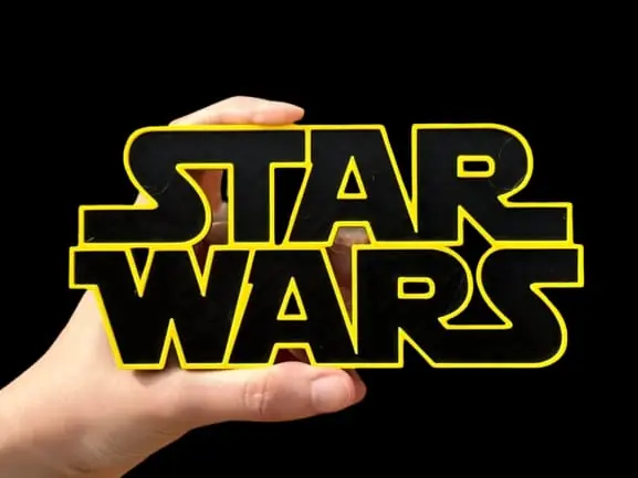 Star Wars Logotipo 3D