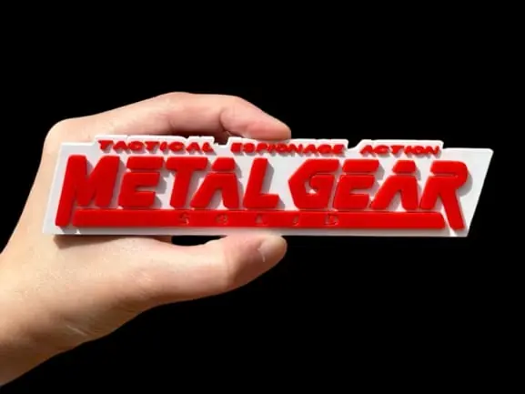 Metal Gear Logotipo 3D