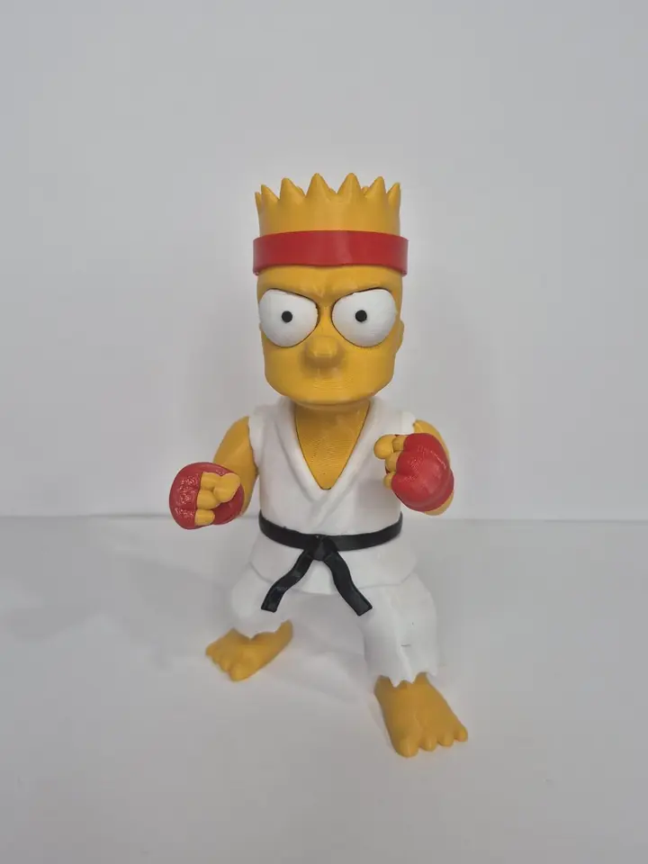 Bart x Street Fighter