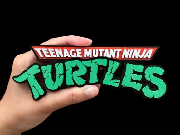 Tortuga Ninja Logotipo 3D