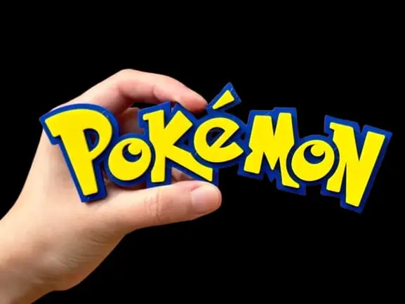 Pokemon Logotipo 3D