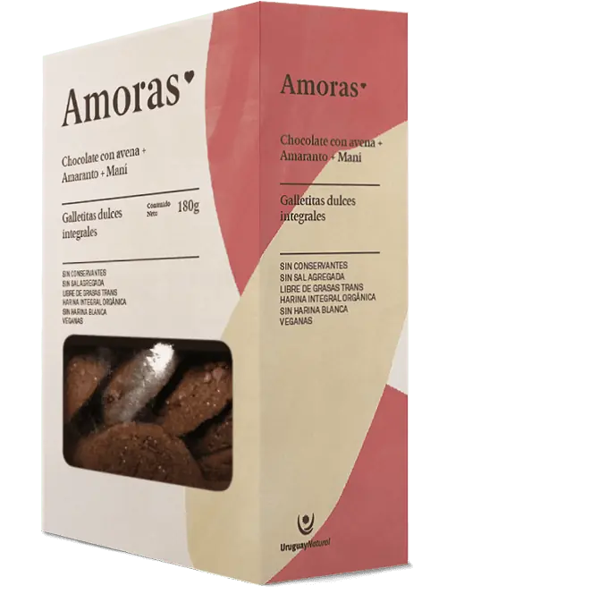 Galletitas Amoras de Chocolate con Avena + Amaranto + Maní 180g