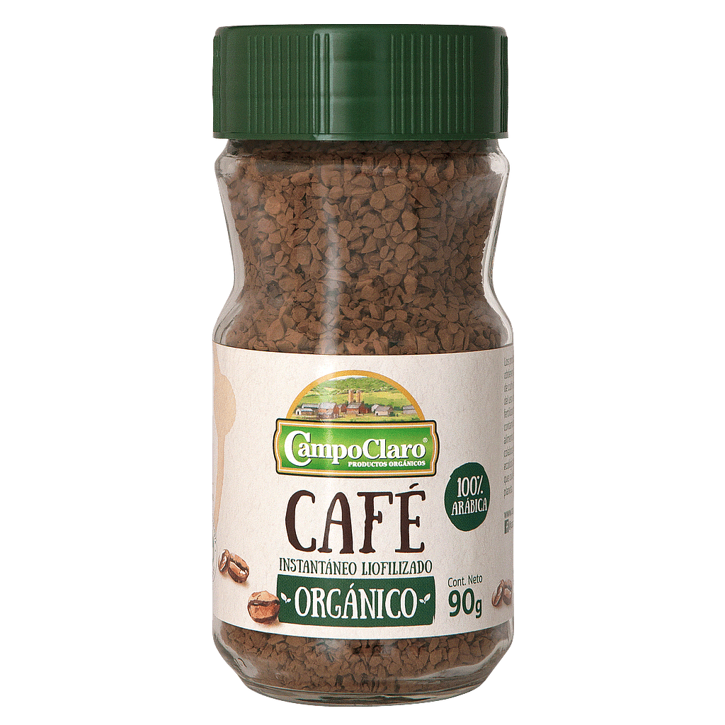 Café Instantaneo Orgánico 90g CAMPO CLARO