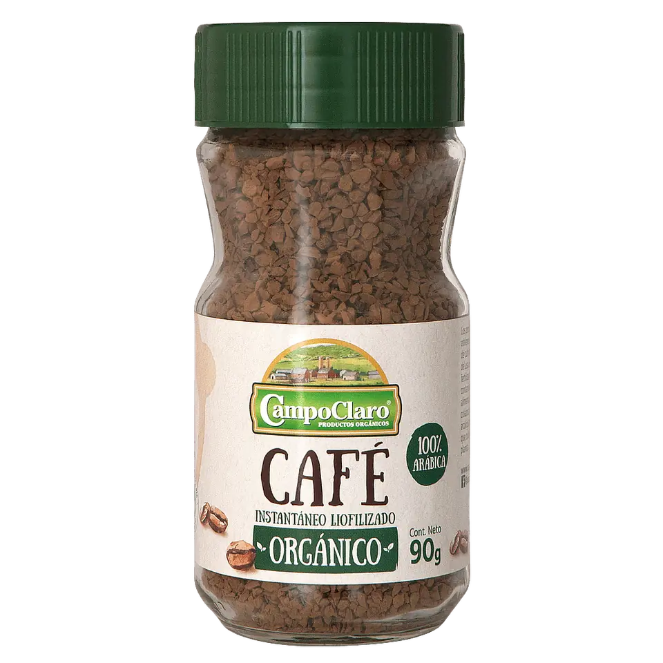 Café Instantaneo Orgánico 90g CAMPO CLARO