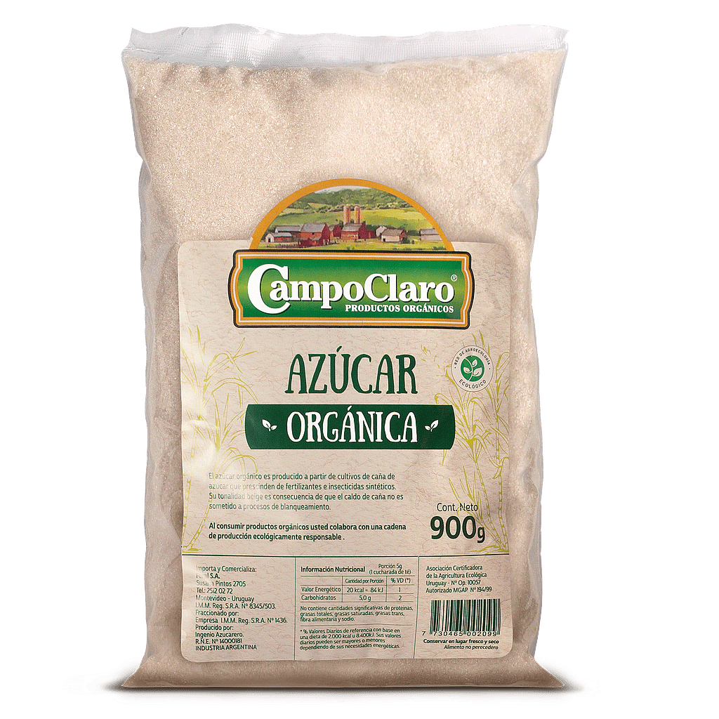 Azúcar Orgánica 900g CAMPO CLARO