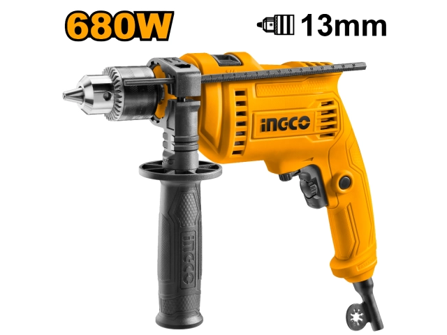 Taladro con percutor 680W Ingco