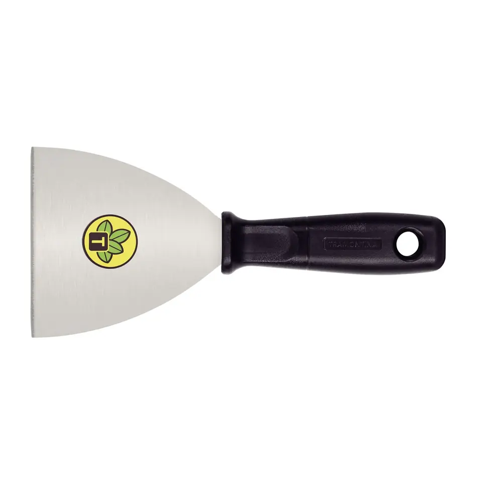 Espátula metálica flexible mango plastico 10cm Tramontina