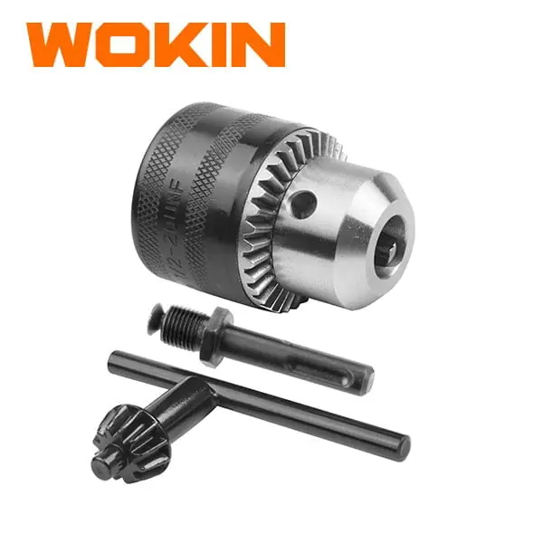 Mandril 13mm + llave + adaptador sds plus Wokin