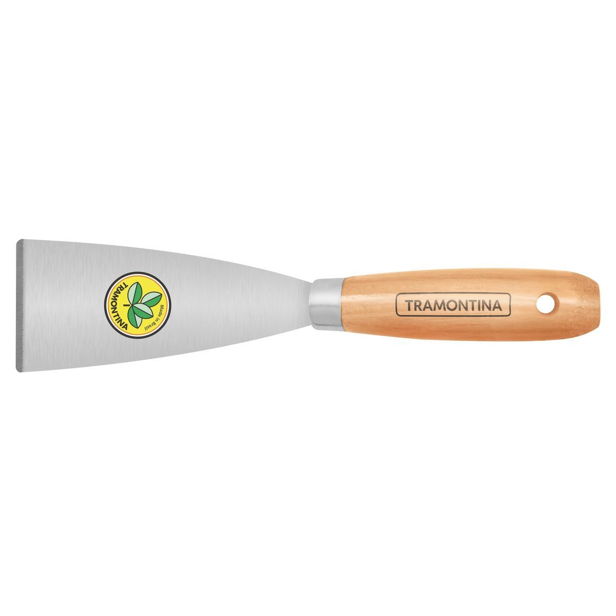 Espátula metálica mango madera 6cm Tramontina