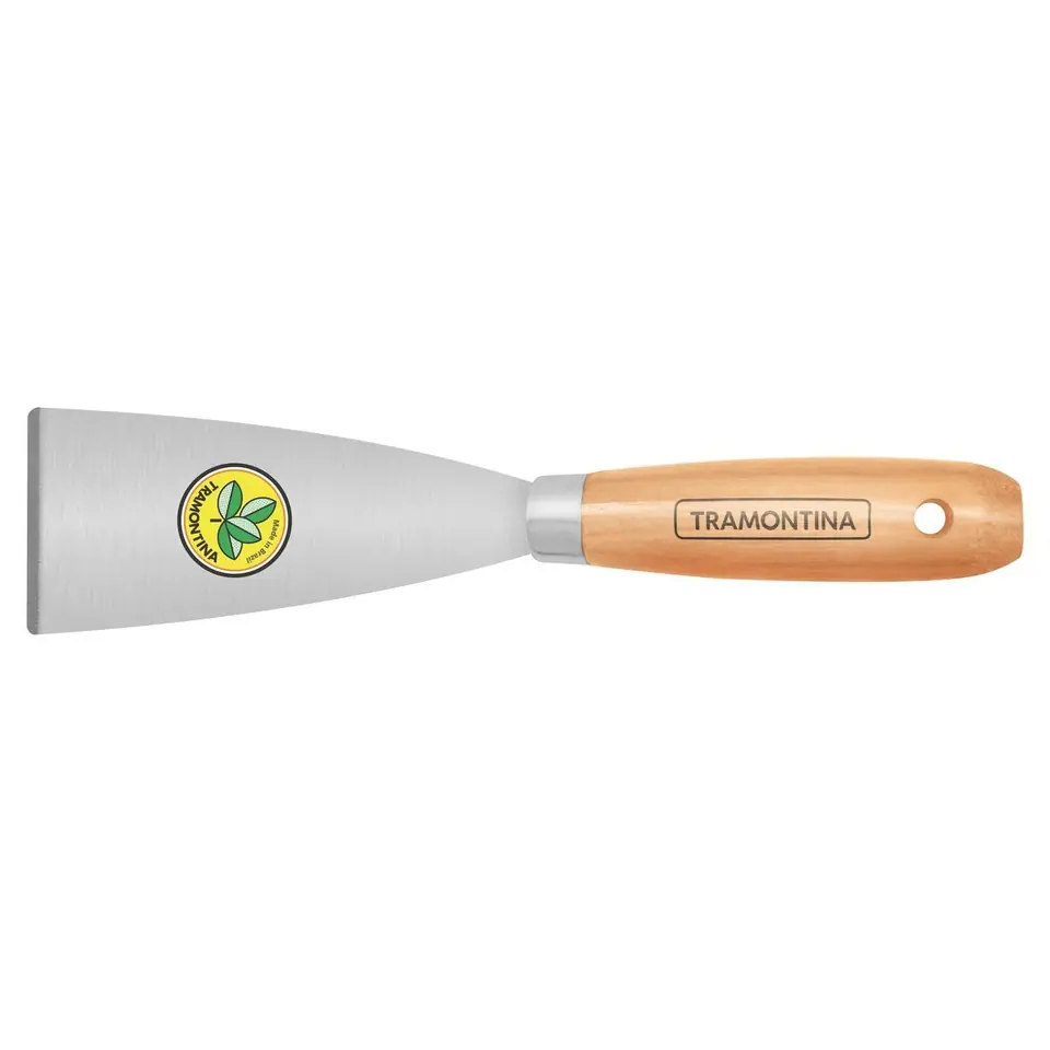 Espátula metálica mango madera 6cm Tramontina