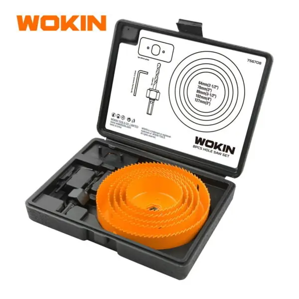 Mecha de copa para madera y plástico 8pz Wokin