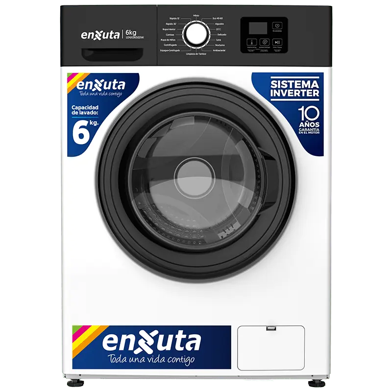Lavarropas Carga Frontal Inverter Enxuta