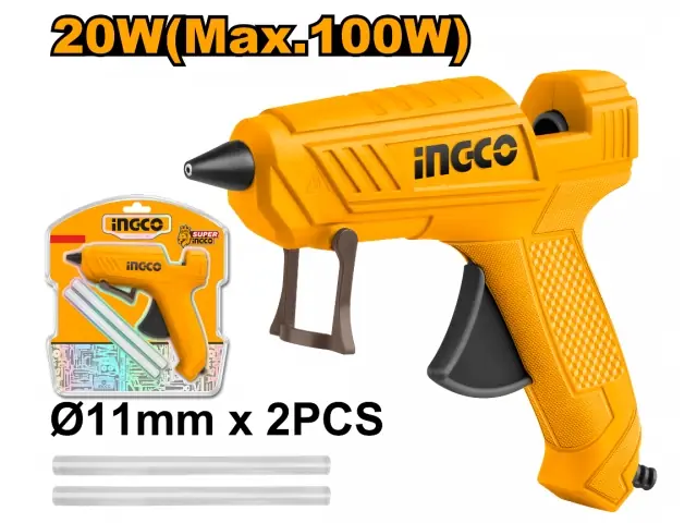 Pistola se silicona caliente 100w Ingco
