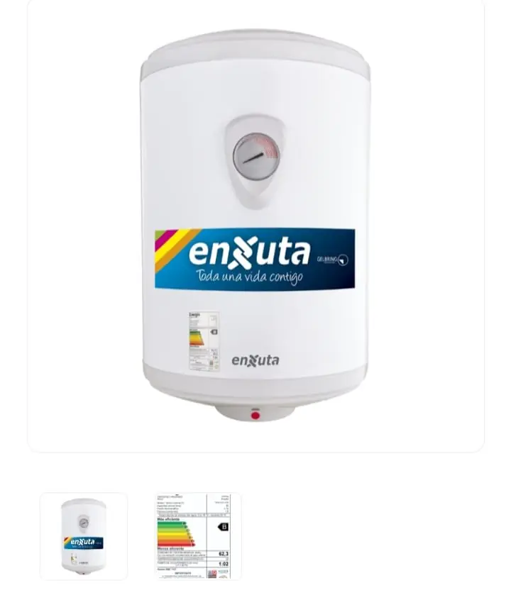 Calefón cilíndrico 50lt ENXUTA