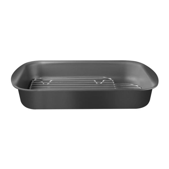 Asadera rectangular con rejilla, línea BRASIL 34cm TRAMONTINA
