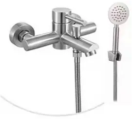 Monocomando ducha acero Palito Satin Wico