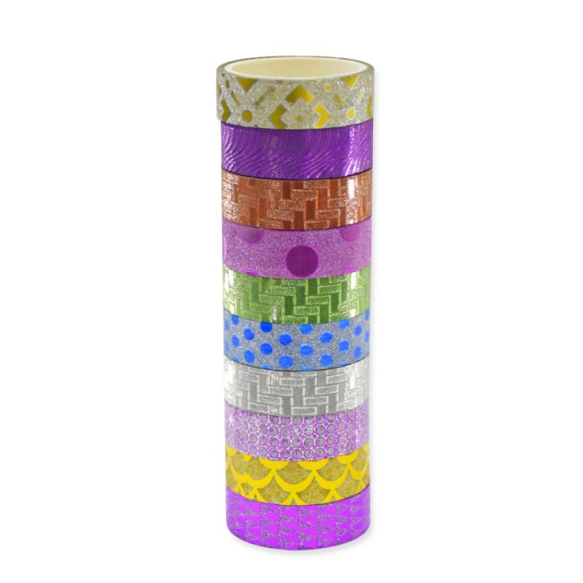 Cinta Adhesiva Glitter x 10