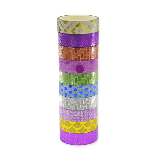 Cinta Adhesiva Glitter x 10