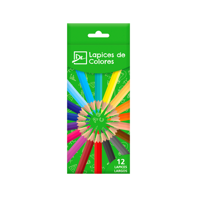 Lapices de Colores Largos x12 DALI