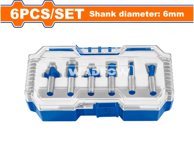 Set de 6 fresas para router Wadfow