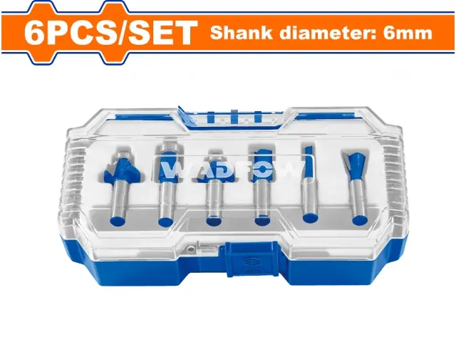 Set de 6 fresas para router Wadfow