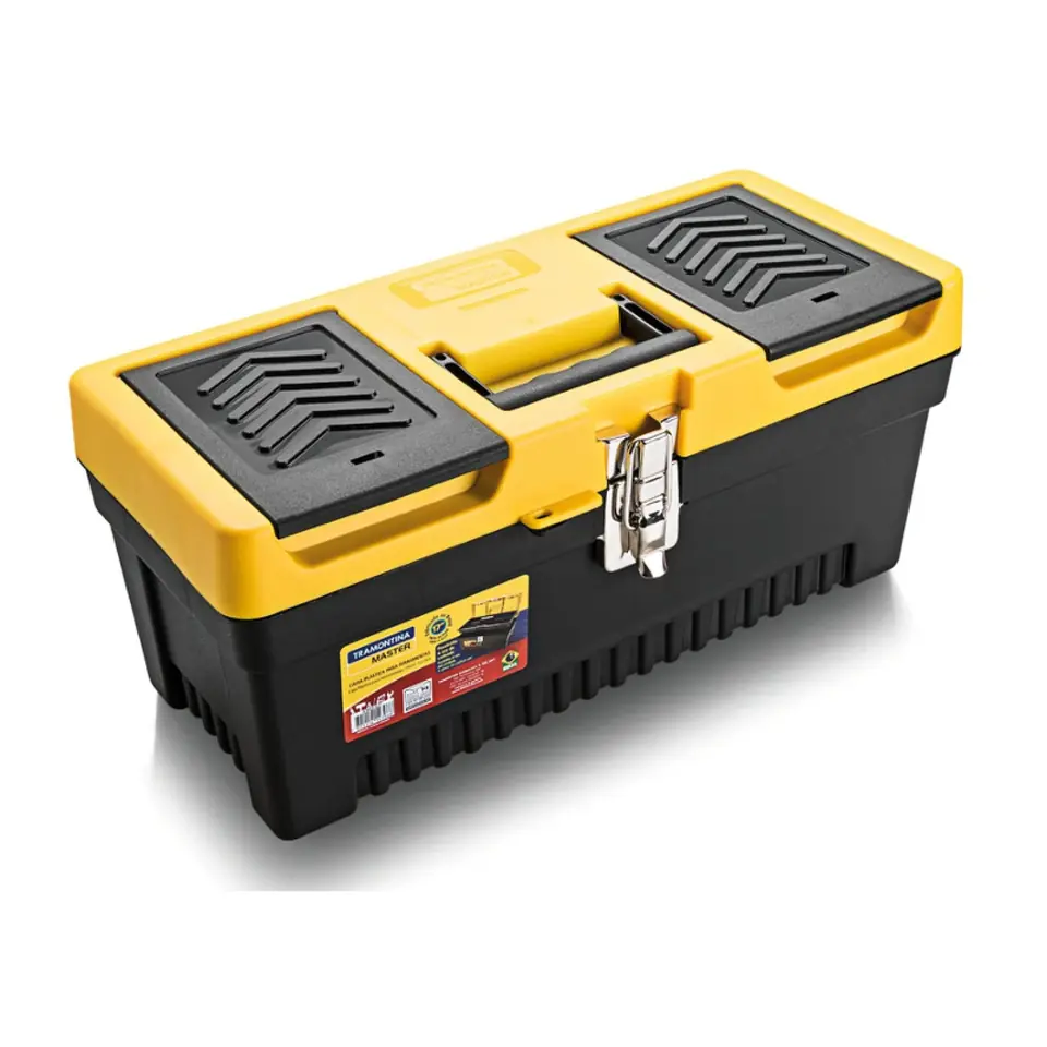 Caja de herramientas 17", cierre metálico -TRAMONTINA -