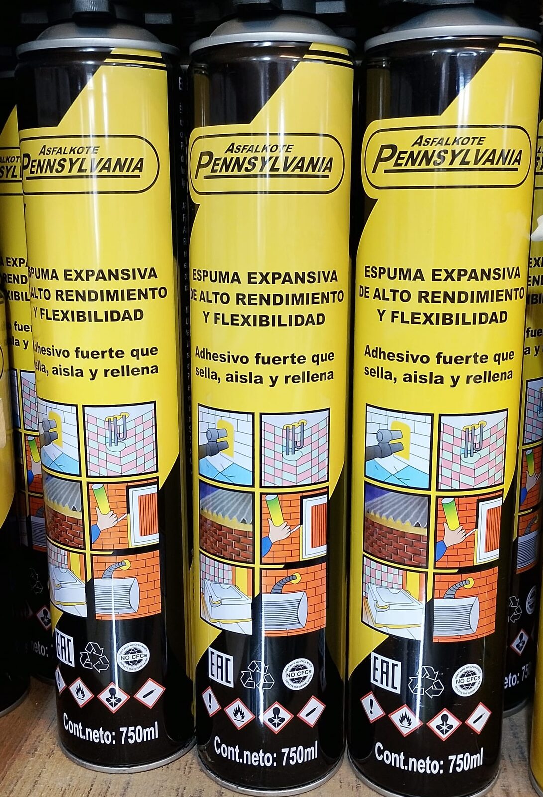 Espuma poliuretano 750ML Pennsylvania