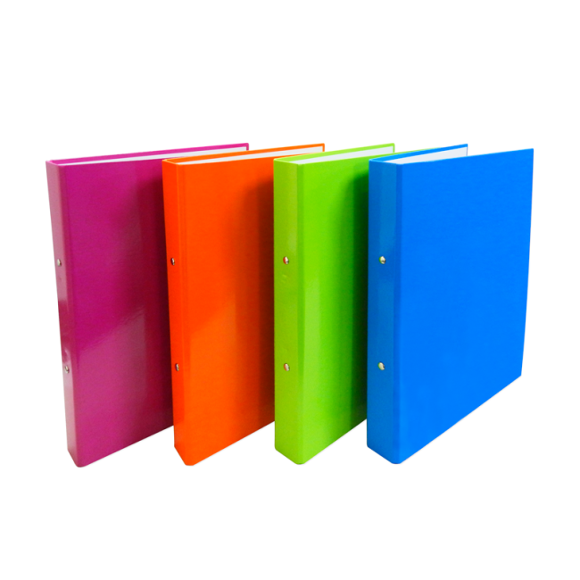 Archivador A4 2 Anillos Liso Colores Fuertes