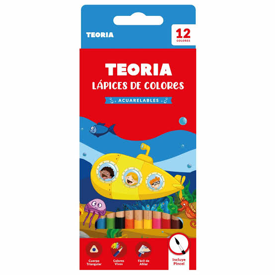Colores Acuarelables Teoria+ x 12un
