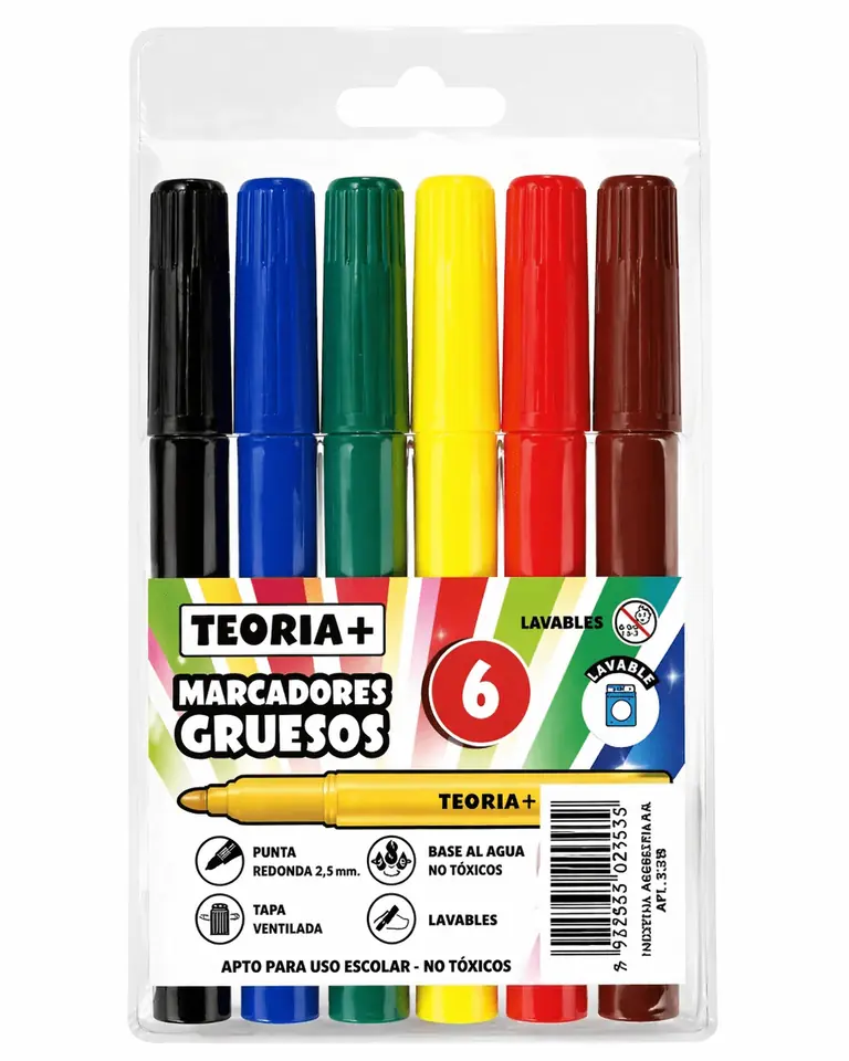 Marcadores Gruesos Teoria+ X6