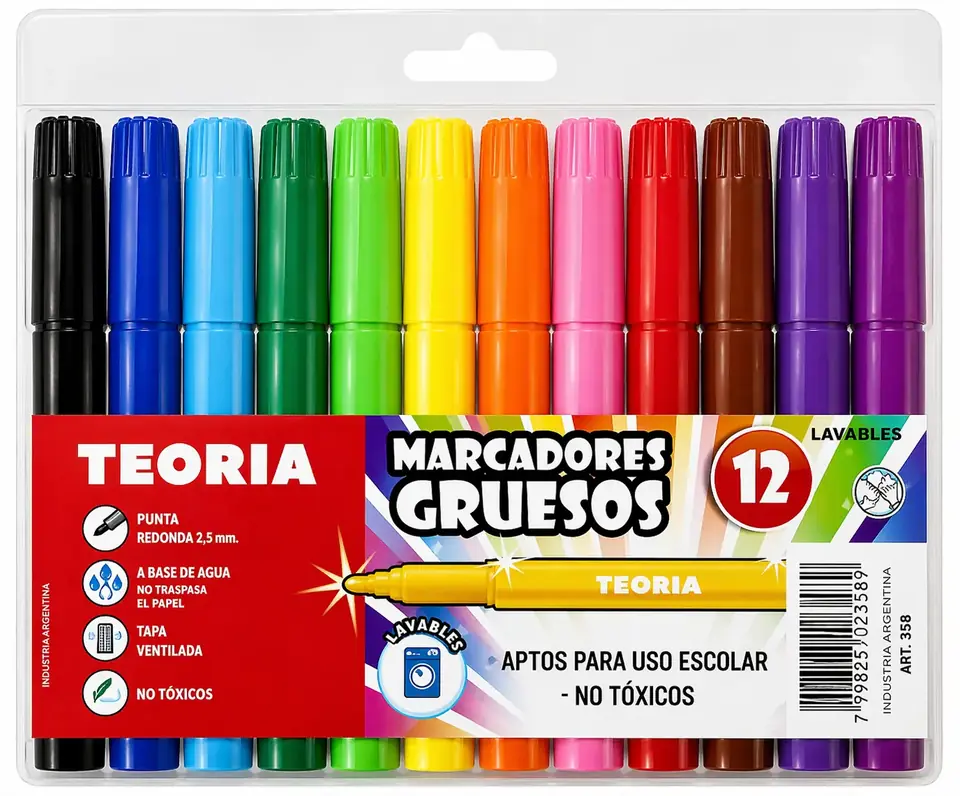 Marcadores Gruesos Teoria X12