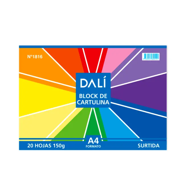 Block A4 Cartulina de Colores DALI