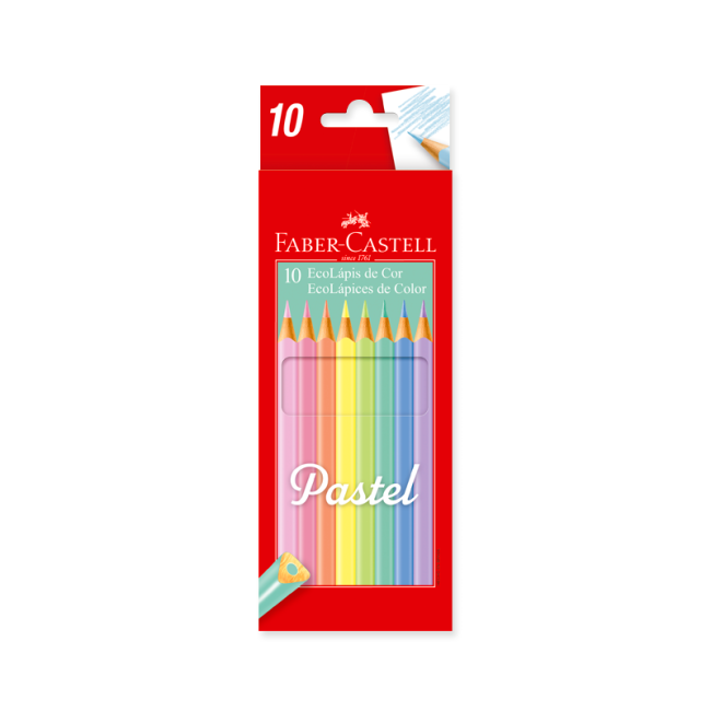 Lapices de Colores Pastel x10 Faber Castell