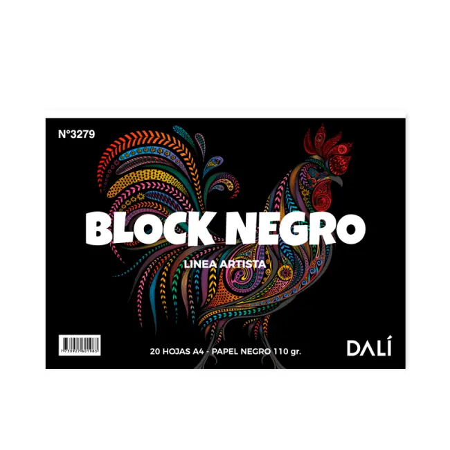 Block A4 Negro 20 hojas DALI